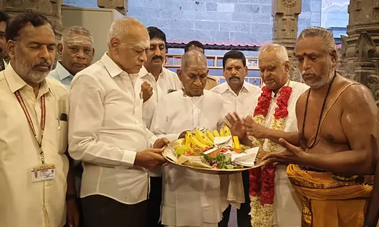 திருவண்ணாமலை கோயிலில் இளையராஜா